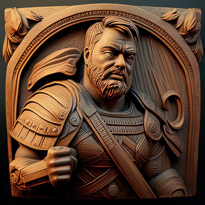 3D model Maximus GladiatorRussell Crowe (STL)